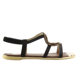 Sandalias negras asimétricas 4157 Black negro 1