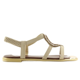 Sandalias asimétricas beige 4157 Beige 1