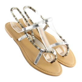 Sandalias plata 5130 plata gris 2