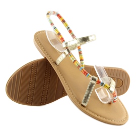 Sandalias doradas 5130 oro dorado 4