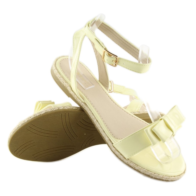 Sandalias amarillo pastel 6128 amarillo 2