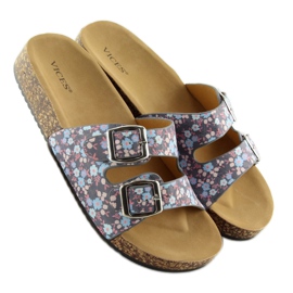 Babucha piso corcho gris 6231 azul 5