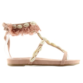 Sandalias con conchas rosas 8225 Pink 1