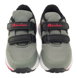 American Club Zapatillas deportivas American ADI para niños 16687 gris negro rojo 3