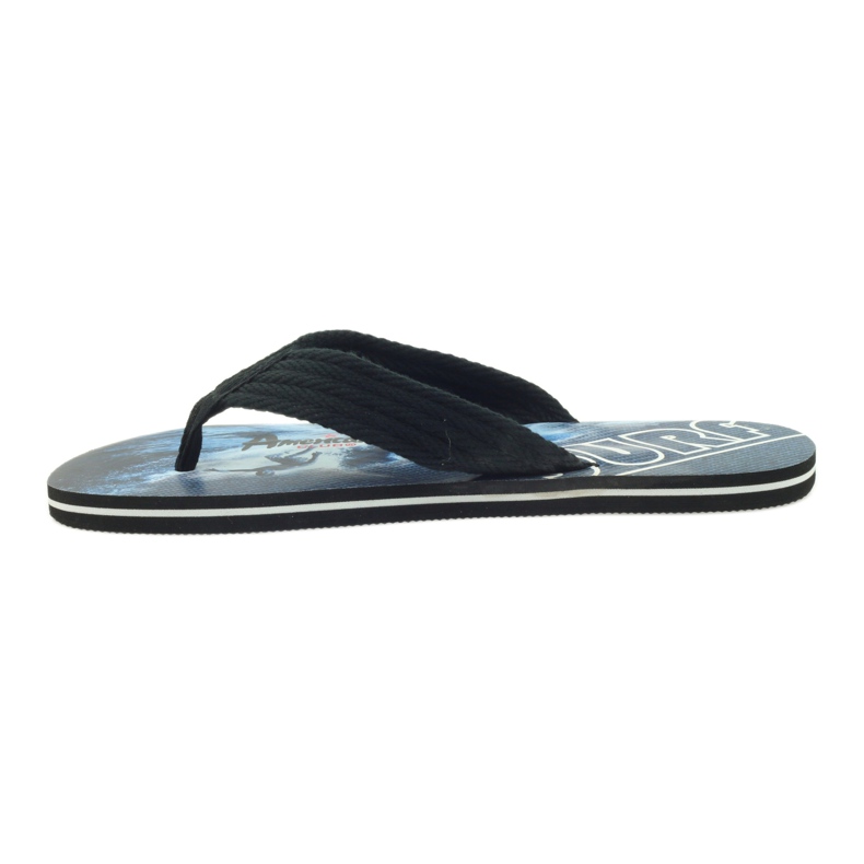 American Club Chanclas de hombre americanas SURF negro 2