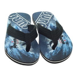 American Club Chanclas de hombre americanas SURF negro 3