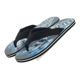 American Club Chanclas de hombre americanas SURF negro 4