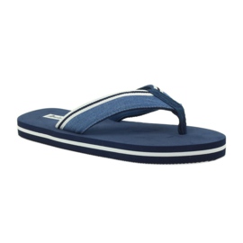American Club Chanclas de espuma de mujer americana azul marino 1
