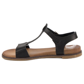 Licean Sandalias negras con hebilla negro 2