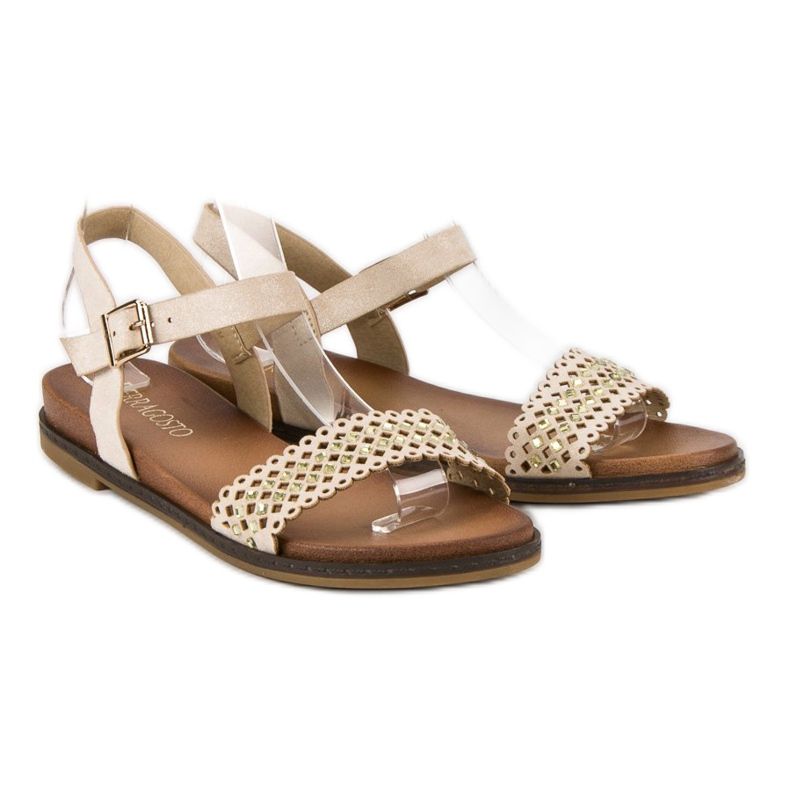 Licean Elegantes sandalias beige 1