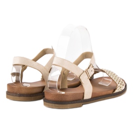 Licean Elegantes sandalias beige 4