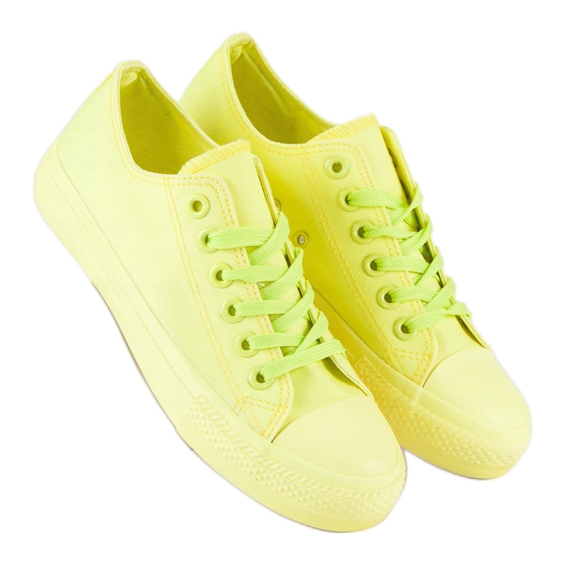 SHELOVET Zapatillas amarillas en la unión amarillo 1