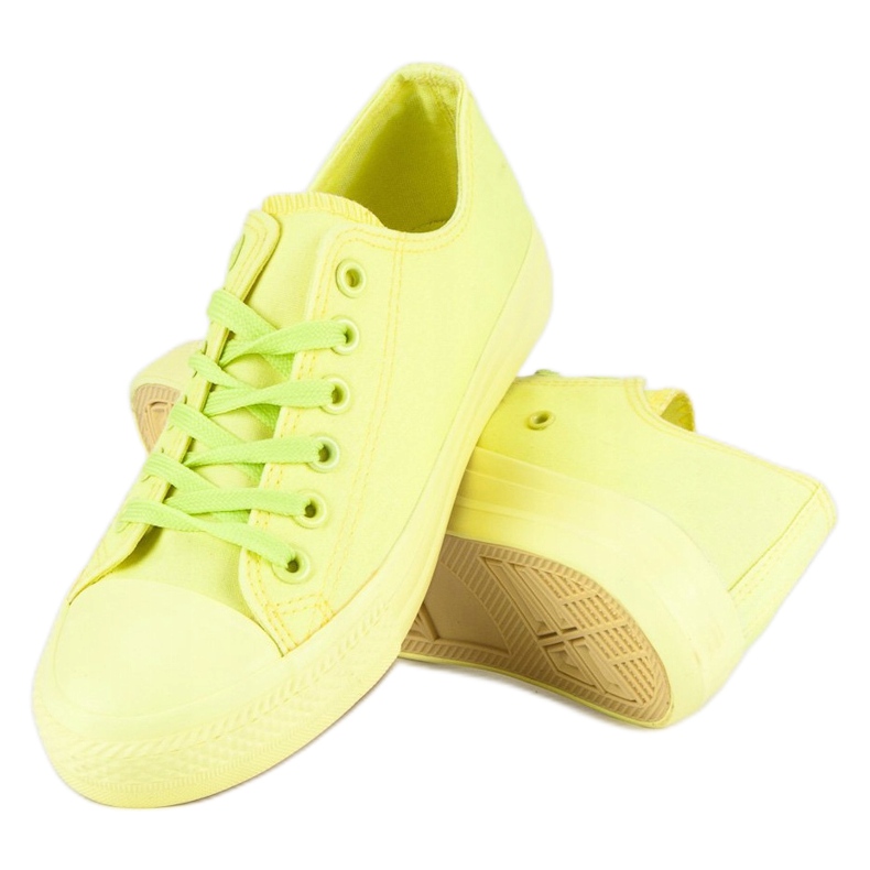 SHELOVET Zapatillas amarillas en la unión amarillo 2