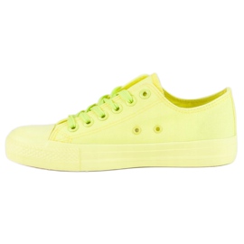SHELOVET Zapatillas amarillas en la unión amarillo 3