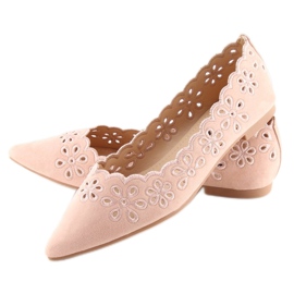 Bailarinas con estampado calado rosa IT-29 Pink 1