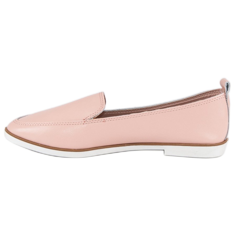 Mazaro Mocasín piel rosa rosado 1 Mazaro Mocasín piel rosa rosado 1