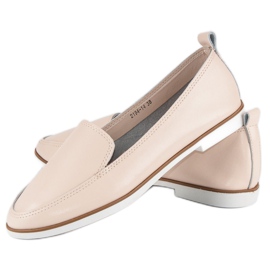 Mazaro Mocasín piel beige 2