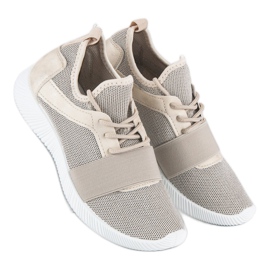 Zapatos sin cordones beige 3