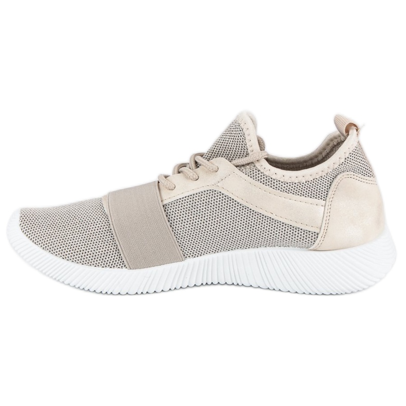 Zapatos sin cordones beige 1