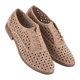 Corina Zapatos calados con ribete. gris 1 Corina Zapatos calados con ribete. gris 1