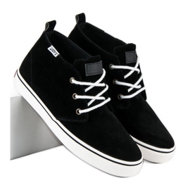 Andy Z Zapatillas tobilleras de ante negro 3