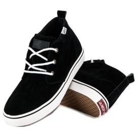 Andy Z Zapatillas tobilleras de ante negro 2