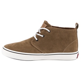 Andy Z Zapatillas tobilleras de ante marrón 1