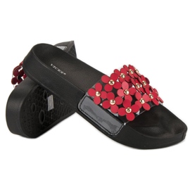 Vices Zapatillas de vicios de mujer con estilo. rojo 4