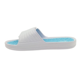 American Club zapatillas de piscina de mujer americanas blanco azul 2 American Club zapatillas de piscina de mujer americanas blanco azul 2