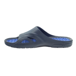 American Club Chanclas de piscina de espuma para hombre americano azul marino 2 American Club Chanclas de piscina de espuma para hombre americano azul marino 2