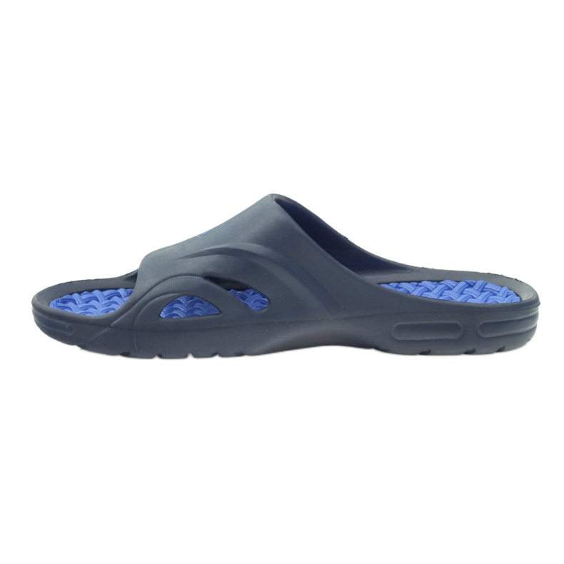 American Club Chanclas de piscina de espuma para hombre americano azul marino 2