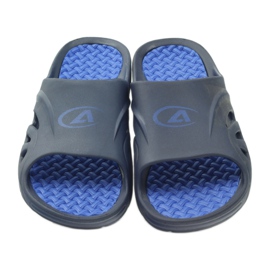 American Club Chanclas de piscina de espuma para hombre americano azul marino 3 American Club Chanclas de piscina de espuma para hombre americano azul marino 3