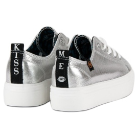 Vinceza zapatillas mckeylor plateadas gris 5