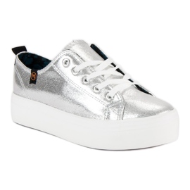 Vinceza zapatillas mckeylor plateadas gris 1