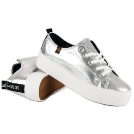 Vinceza zapatillas mckeylor plateadas gris 3