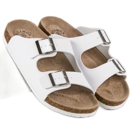 American Club Pantuflas americanas blancas blanco 4