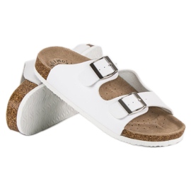 American Club Pantuflas americanas blancas blanco 3