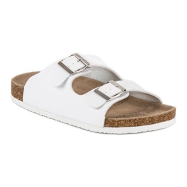 American Club Pantuflas americanas blancas blanco 1