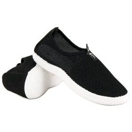 Calzado deportivo sin cordones negro 3