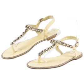 Chanclas VICES elegantes amarillo 2 Chanclas VICES elegantes amarillo 2