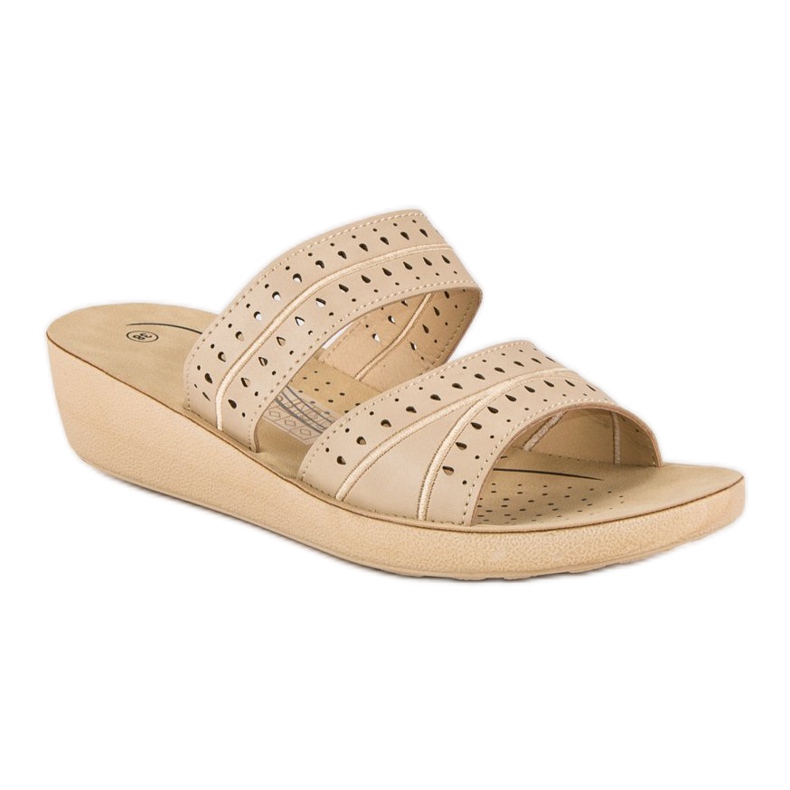 Zapatillas cuña beige 1 Zapatillas cuña beige 1