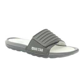 Chanclas Big Star perfiladas con velcro gris 1 Chanclas Big Star perfiladas con velcro gris 1