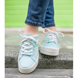 Kylie Zapatillas en la plataforma azul 5