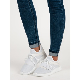 Zapatos sin cordones blancos 6