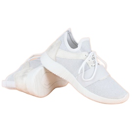 Zapatos sin cordones blancos 3