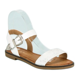 Nio Nio Cómodas sandalias planas blanco 2
