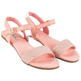 Vices Elegantes sandalias planas vicios rosado 1
