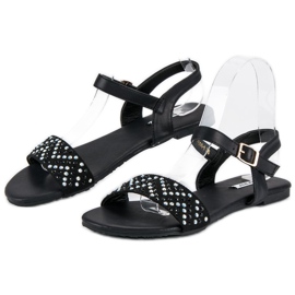 Vices Elegantes sandalias planas vicios negro 3