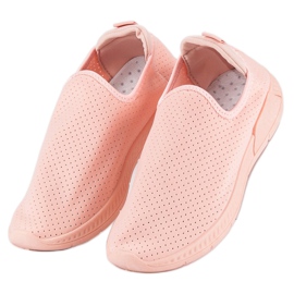 Calzado deportivo calado sin cordones rosado 3