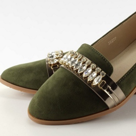 Señores elegantes con circonitas JH20P Verde 1